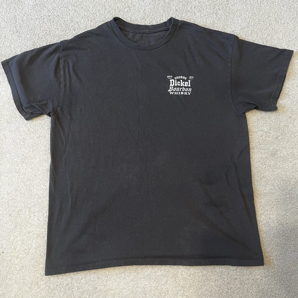 George Dickel Whiskey Bourbon Gray Grey Medium T Shirt Established ESTD 1870